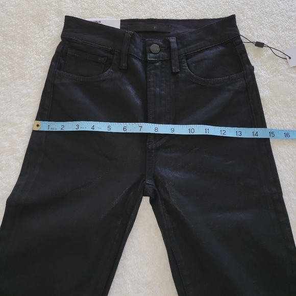 Joe's The Charlie High Rise Skinny Ankle/ Coated/ Black - Picture 9 of 12